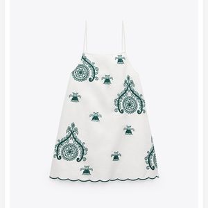 ZARA embroidered mini dress, size XXL